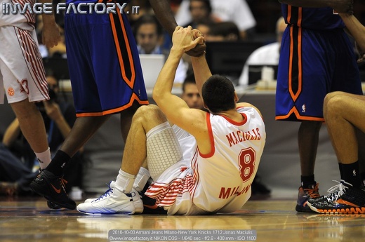 2010-10-03 Armani Jeans Milano-New York Knicks 1712 Jonas Maciulis